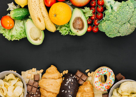 healthy food vs unhealthy food
