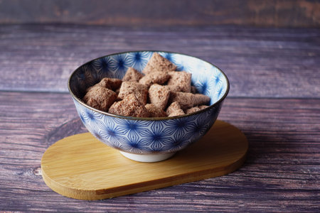 sweet fills chocolate in a bowl on table .