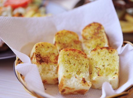 Garlic bread with herbs