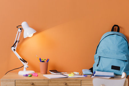 children desk interior design. Resolution and high quality beautiful photoの写真素材