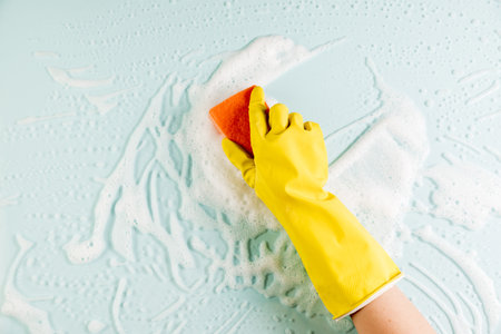 hands cleaning window 2. Resolution and high quality beautiful photoの写真素材