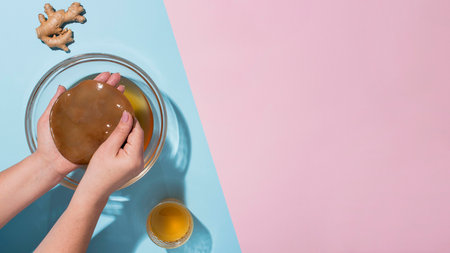 composition with delicious fermented drinks