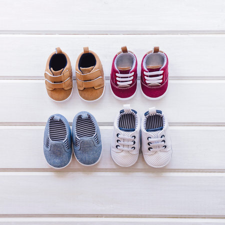 baby concept with shoe composition