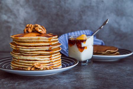 fresh pancakes table studioの写真素材