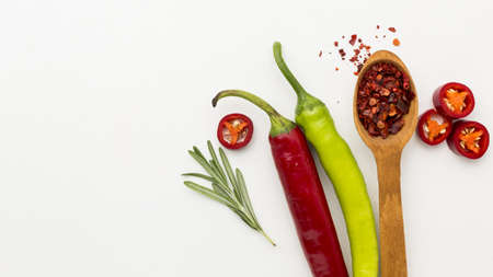 chilli condiment with copy space. High quality beautiful photo conceptの写真素材