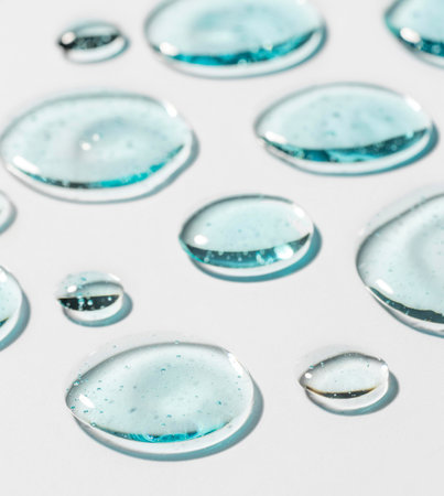 high angle hydro alcoholic gel drops