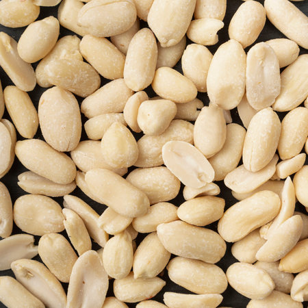 top view peanuts