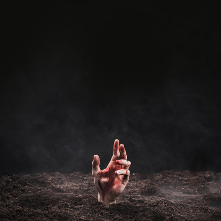hand protruding ground. Resolution and high quality beautiful photoの写真素材