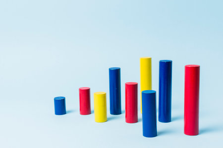 statistic barsの写真素材