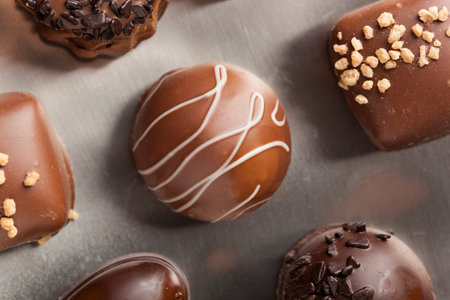 Gourmet Fancy Dark Chocolate Truffle Candy for Dessert