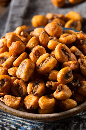 Homemade Salty Corn Nuts in a Bowl