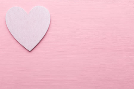 Heart on the wooden background. Provencal still.の写真素材