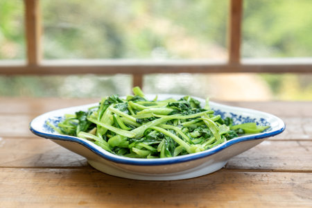Traditional delicious Chinese fried dishesの写真素材