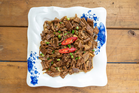 Traditional delicious Chinese fried dishesの写真素材