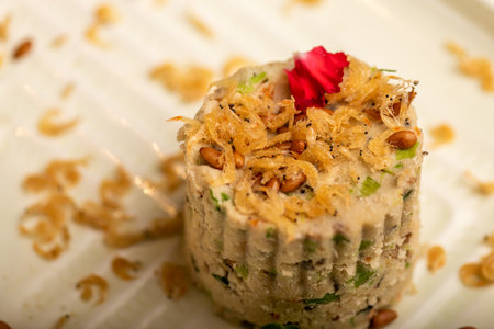 Traditional Chinese banquet dishes, shrimp mixed with rice ballsの写真素材