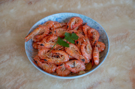 A variety of Chinese dishes on the tableの写真素材