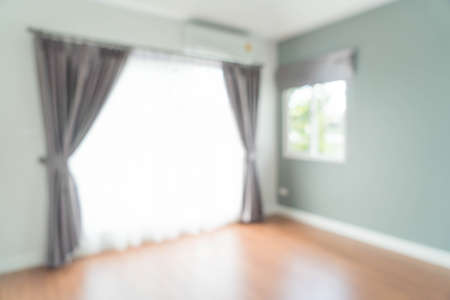 abstract blur curtain in living roomの写真素材