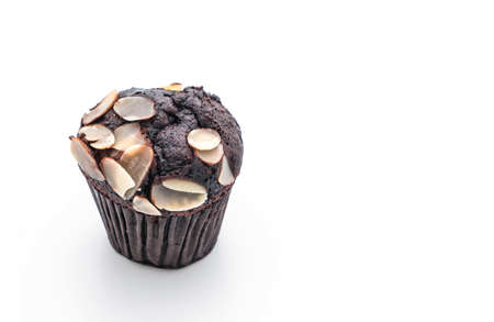 dark chocolate cup cakeの写真素材
