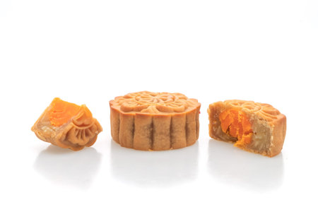 Chinese moon cake durian and egg yolk flavour