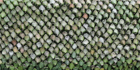 pattern of banana leaf weave to tradition