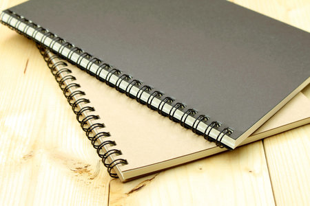 notebook on the table
