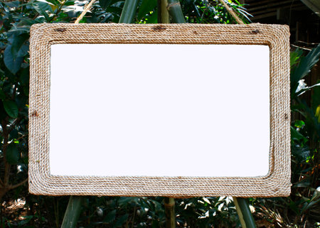 frame made of rope