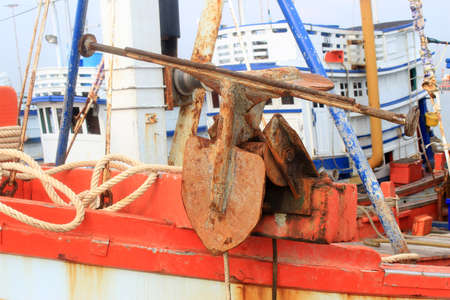 Rusty Old Anchorの写真素材