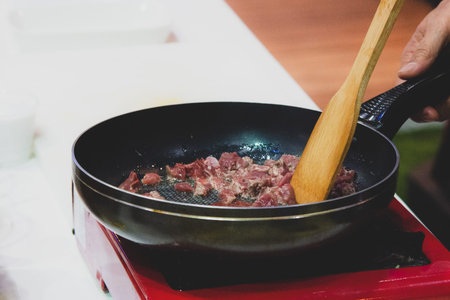 Chef preparing food, meal, in the kitchen, chef cooking, Chef decorating dish