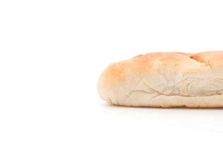 french bread on whiteの写真素材
