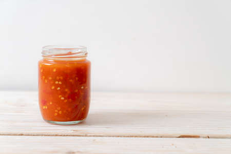 chilli or chilli sauceの写真素材