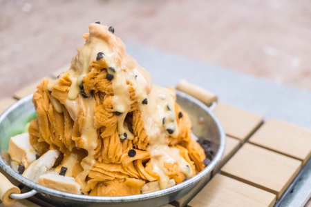 milk tea shaved ice