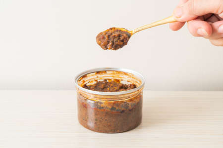 Fermented Fish Chili Paste with Fresh Vegetablesの写真素材