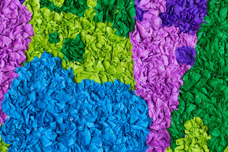 Background of multi-colored paperの写真素材