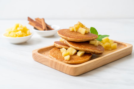 apple pancake or apple crepe