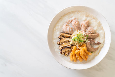 Pork Congee or Porridge with Pork