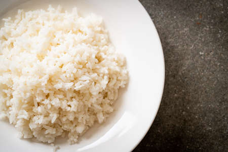 cooked rice on plateの写真素材