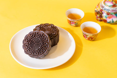 moon cake dark chocolate flavour