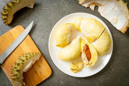 Durian riped and fresh ,durian peel