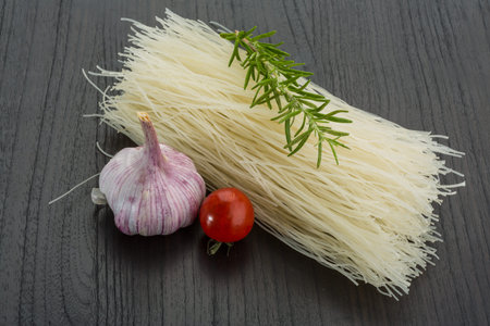 Rice noodles on the deskの素材