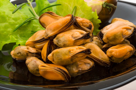Marinated mussels with rosemaryの素材