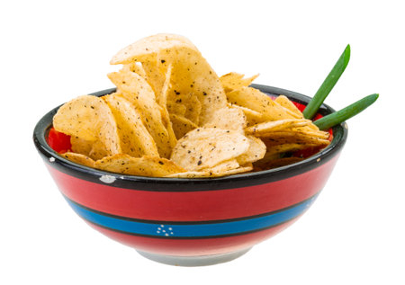 Potato chips with onionの素材