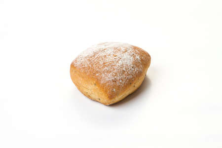 Fresh bread isolated on white backgroundの写真素材