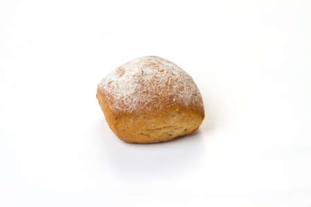 Fresh bread isolated on white backgroundの写真素材