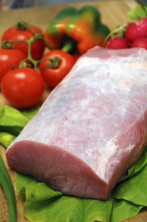 fresh pork meatの写真素材