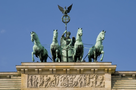brandenburg gate in berlinの写真素材