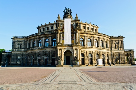 Semper Oper in Dresden, Saxony, Germanyのeditorial素材
