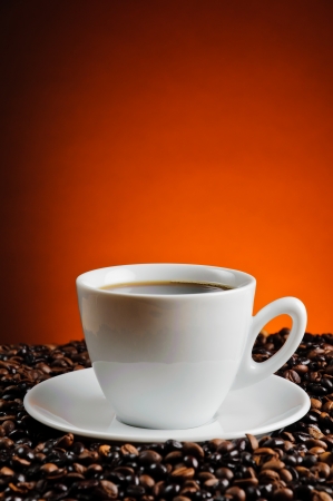 still life with cup of espresso coffeeの写真素材