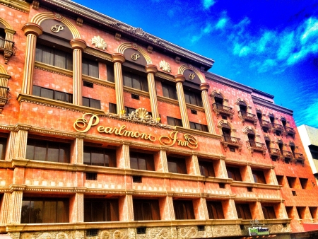 Facade of Pearlmont Inn in Cagayan De Oro Philipinesの素材