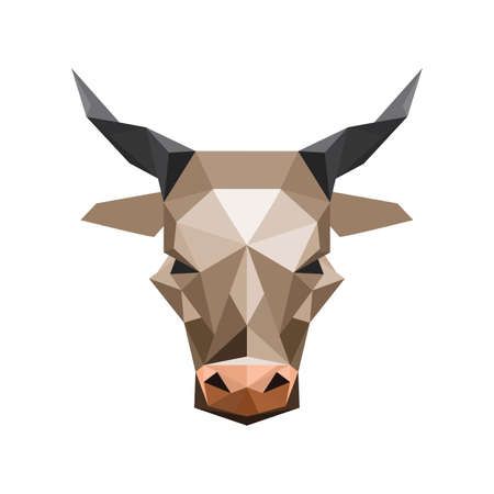 Illustration of abstract origami bullのイラスト素材