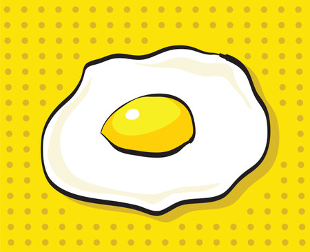 Hand-Drawn Cartoon Egg . Clip-art, Illustration.
